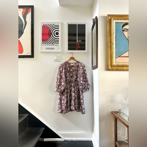 Daughters of India boho Kyra Dress in Wine XS - Picture 6 of 7